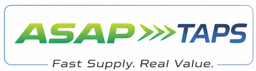 ASAP TAPS logo with tagline 'Fast Supply. Real Value.' on a white background