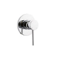 Radius shower mixer