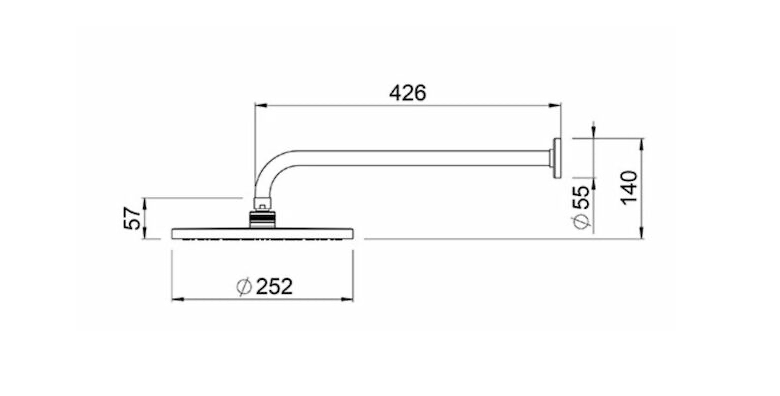 Methven Minimalist overhead shower