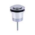 Pop-up basin plug and waste